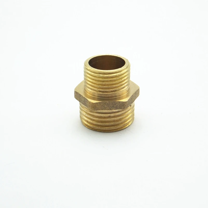 3/8 &quotBSP Male x 1/2&quot BSP Длина 22 мм соединение Шестигранная Латунная Труба адаптер