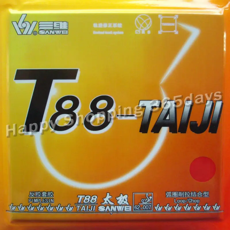 Original Sanwei T88-TAIJI T88TAIJI pips in table tennis rubber with sponge for ping pong racket | Спорт и развлечения