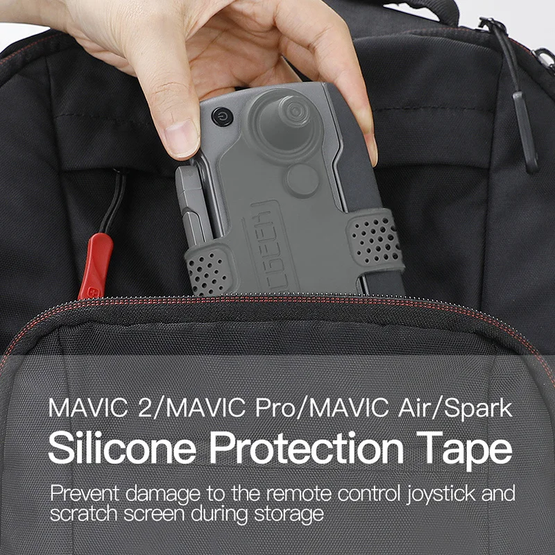 Drone remote control silicone protective Protective cover board Thumb stick fixed Tie Belt for DJI Mavic 2 zoom pro Spark  mavic pro air drone 1 (12)