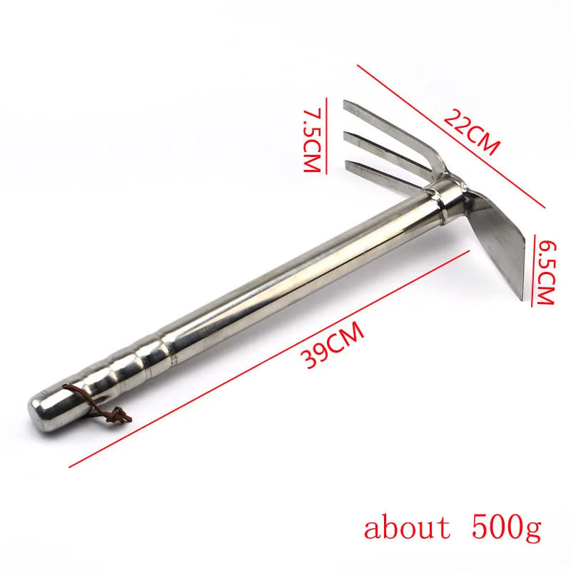 High Quality Stainless Steel Garden Tools Outdoor Tools Hoe Rake Pick-Hoe