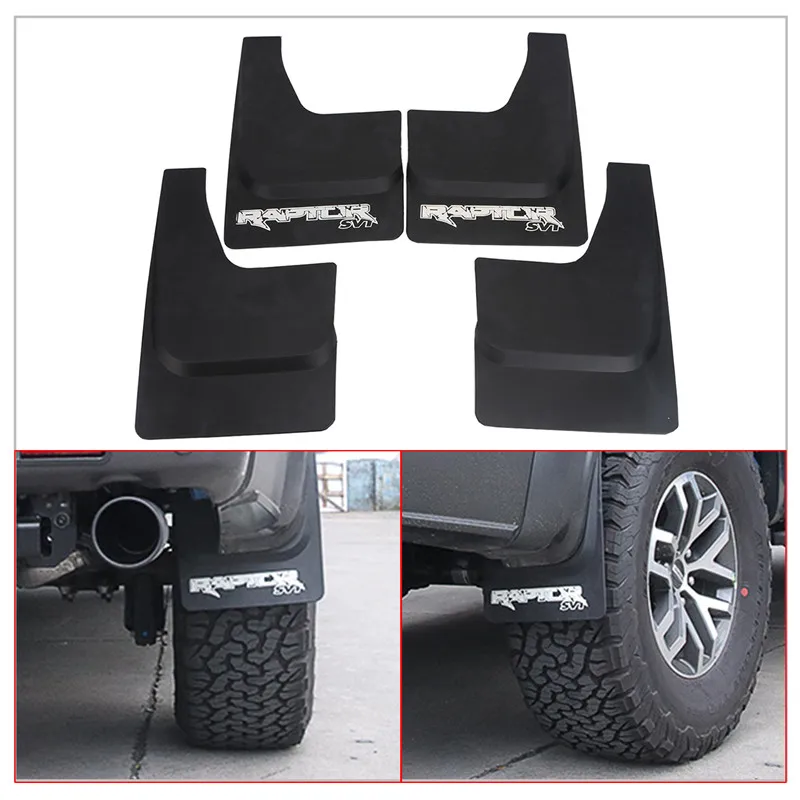 

Black Mud Flaps Splash Guards Cover Car Fender Mudguards For Ford F150 2010-2014 Car Styling Accessories //