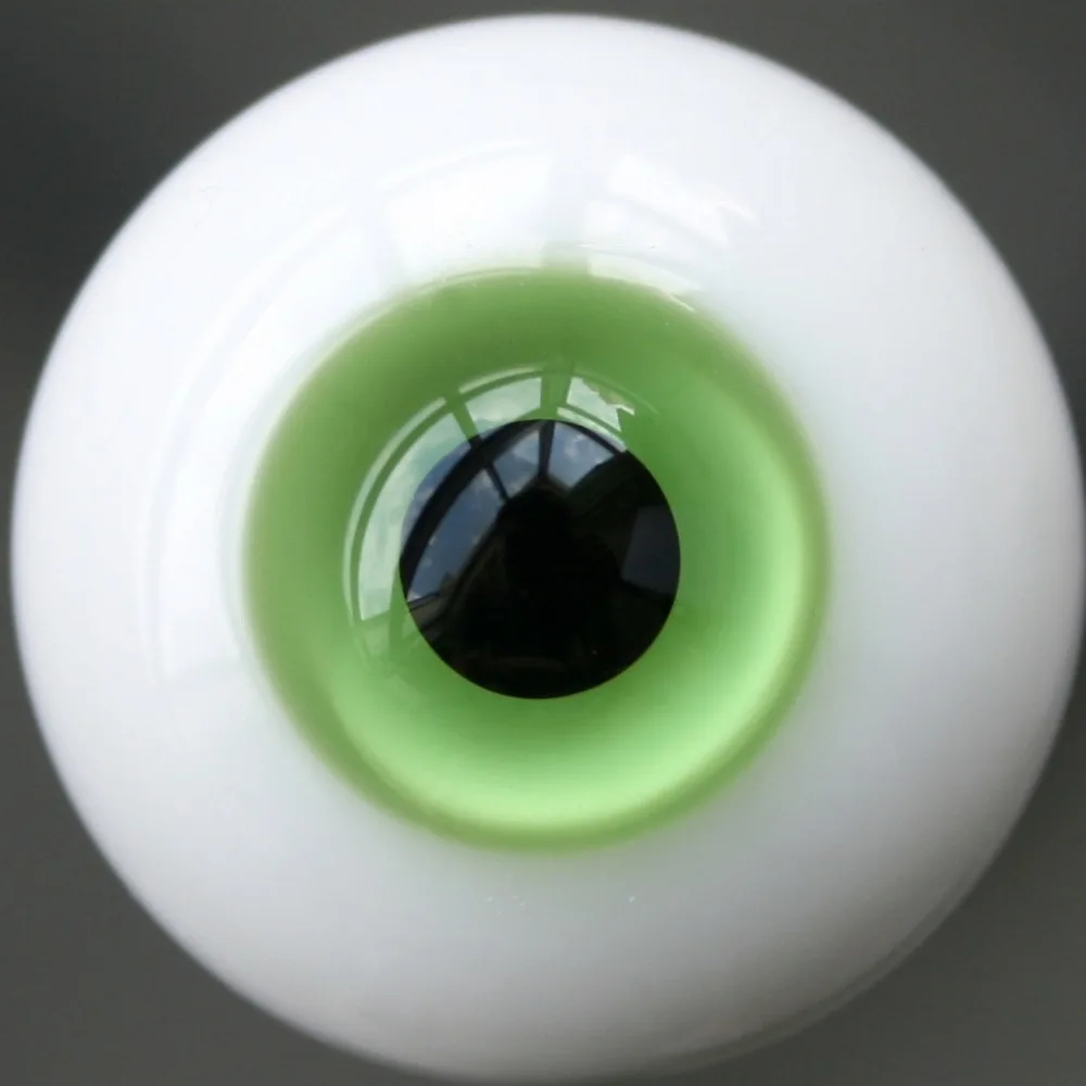 

12mm LightGreen & PaleGreen For BJD DOD Doll Dollfie Glass Eyes Outfit