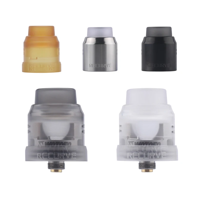 

Original Wotofo Recurve RDA Vape Atomizer 22mm Conversion Cap Decoration Ring 810 Drip Kit Mouthpiece Vape Kit