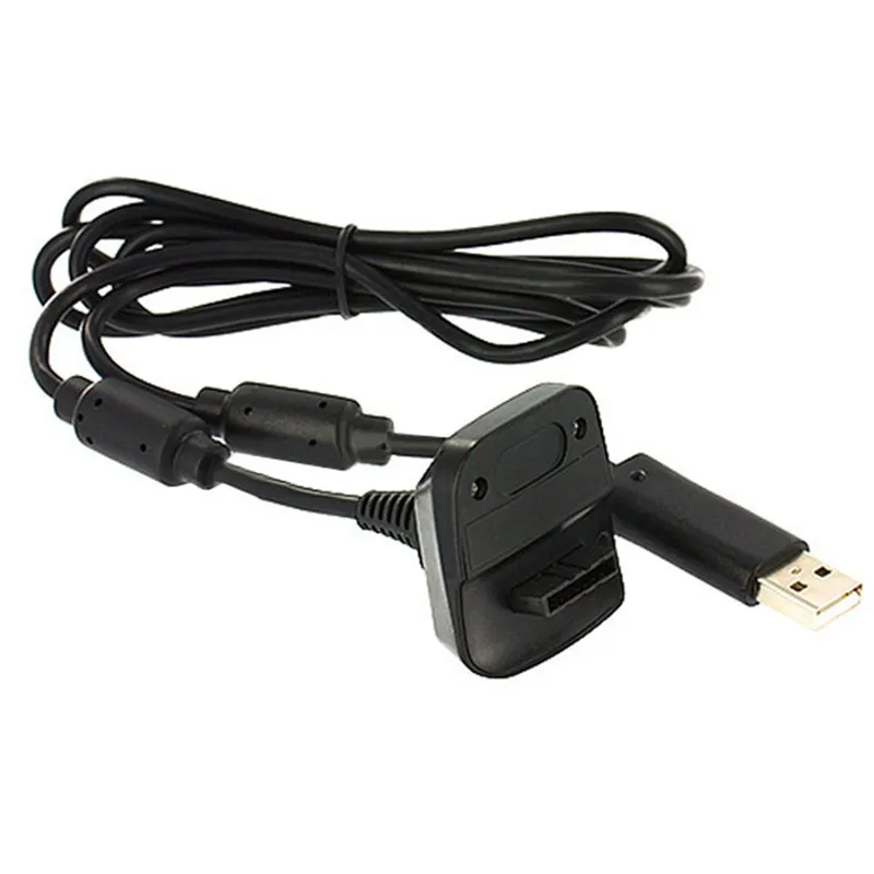 Black USB Charge Charger Quick Charging Cable Cord Lead Kit For Microsoft For Xbox 360 Wireless Controller Console Battery