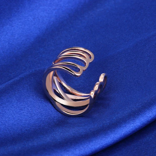 PATICO New Hot Punk Jewelry 925 Sterling Silver Austrian Crystal Weave Stylish Opening Adjustable Size Rings For Woman Girls - Image 5