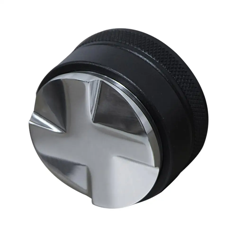 

58mm Stainless Steel Coffee Distributor Leveler Tool Powder Press Hammer Height Adjustable Macaron Tamper Coffee Bean Press