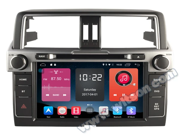 Discount 9" Android 6.0 Marshmallow OS Car DVD for Toyota Land Cruiser Prado J150 2014 2015 2016 2017 2018 with Calling Function Support 5