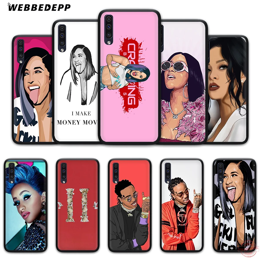 WEBBEDEPP кардиган B Migos мягкий чехол для телефона с изображением цветов Samsung A50s A40s A30s