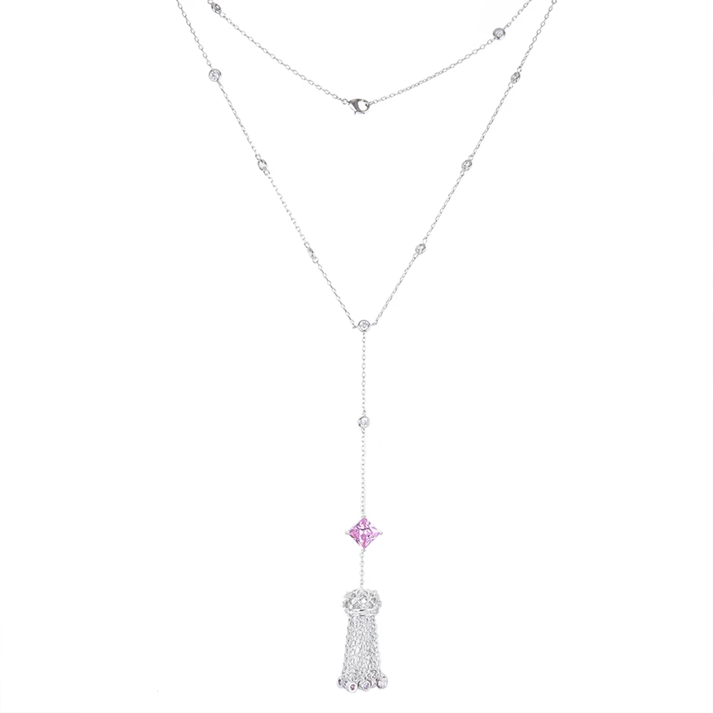 

Sweet Romantic New Trendy Pendant Chain Necklace Jewlery Girlfriend Lover Valentine's Day Gift Sterling Silver High Quality