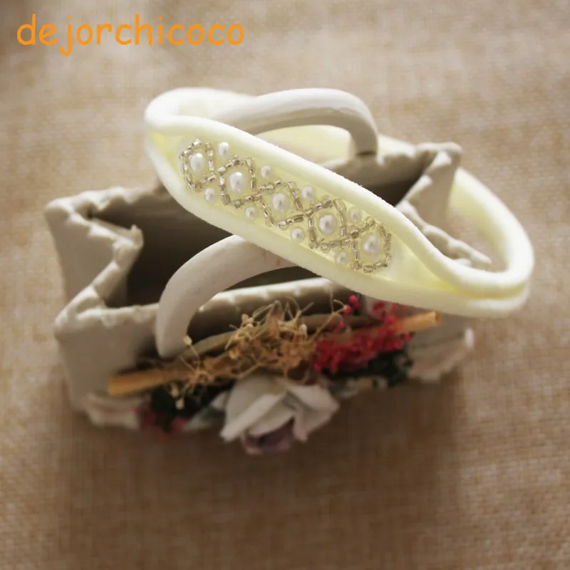 

pearls beading princess Christening party headbands Baby girls baptism hairband Children's casual hair accessories[dejorchicoco]
