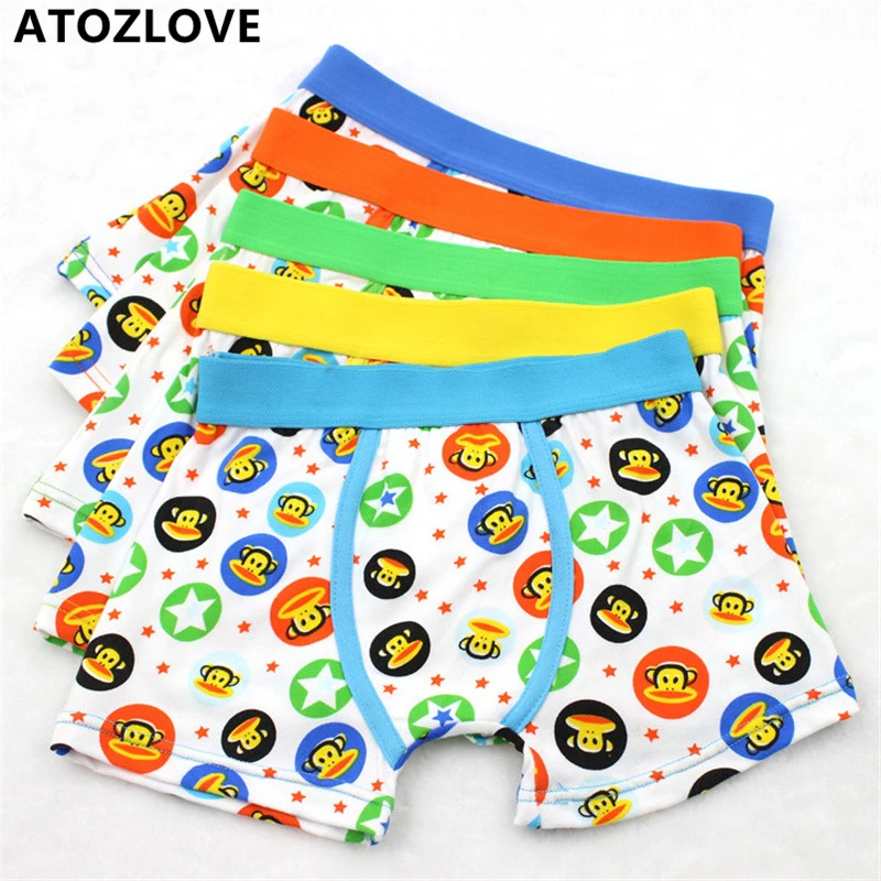 2 4T kid underwear cartoon monkey pattern toddler boy underpant girl