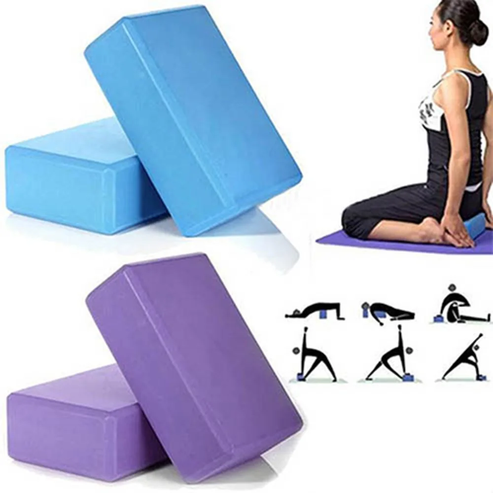 Блоки для йоги из пеноматериала кирпич блок для растяжки гимнастического пилатеса для занятий фитнесом, для спорта тренировки тела йога кирпич