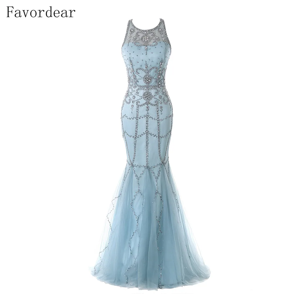 

Favordear Abendkleid Abito Da Sera Sexy See Through Back Lace Prom Gowns Gold Lace Evening Dresses 2017