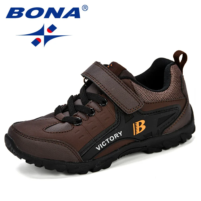 BONA/ дизайн; стильная детская спортивная обувь для мальчиков; сезон весна; амортизирующая подошва; нескользящая Лоскутная дышащая детская обувь; кроссовки для бега