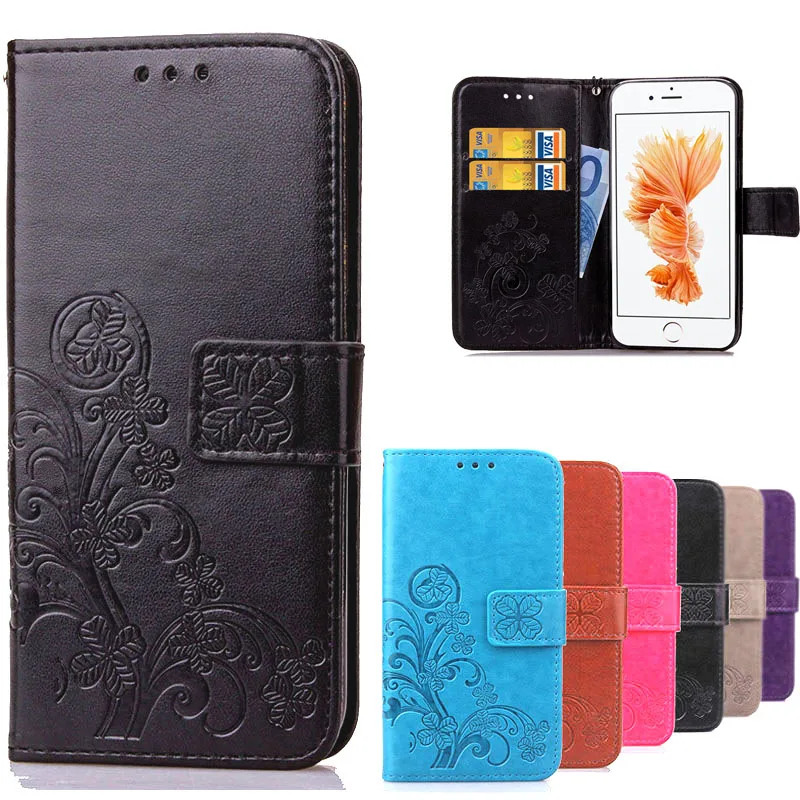 

For iPhone 6 S Colorful Printing Luxury Leather + Silicon Wallet Flip Cover Phone Case for iPhone 6 6S coque with Card Slots