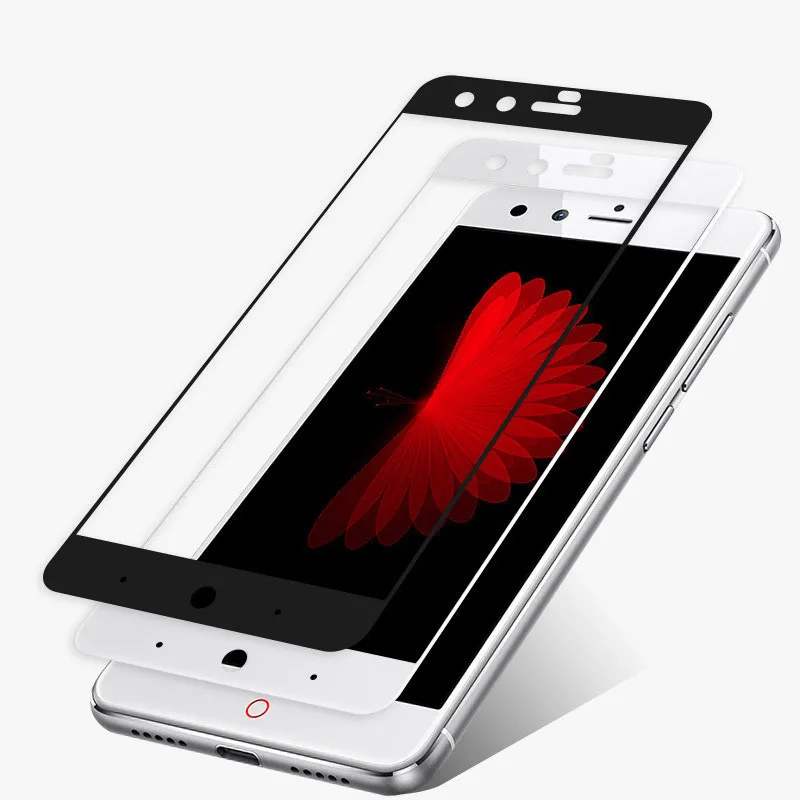 Полное покрытие из закаленного стекла для zte Nubia Z11 mini S Z981 A2 PLUS V8 M2 LITE Z17 MINI Защитная пленка для экрана цветная