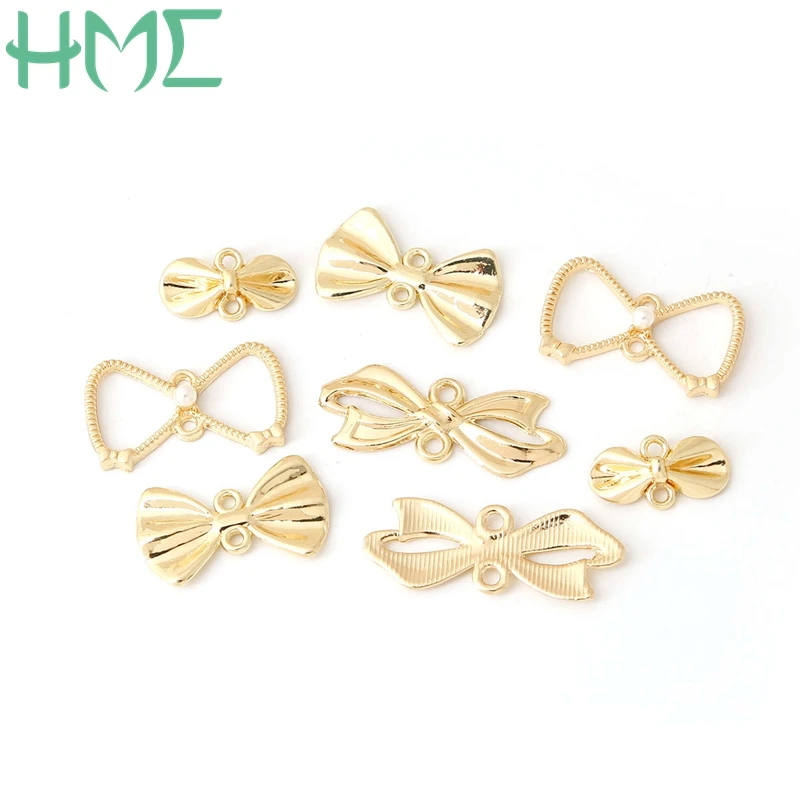 tie earrings bow diy Sell Enamel 5 Earring Findings For Electroplating Tie Gold DIY Bow Earring Style Hot 2018 Stud