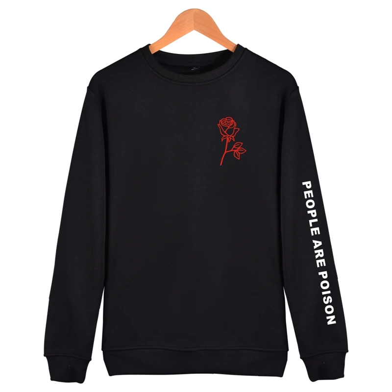 

UplzCoo People Are Poison Rose printing Sweatshirt Women Men Tracksuit Autumn Spring Hoodies Harajuku Streetwear Hoodies JA088
