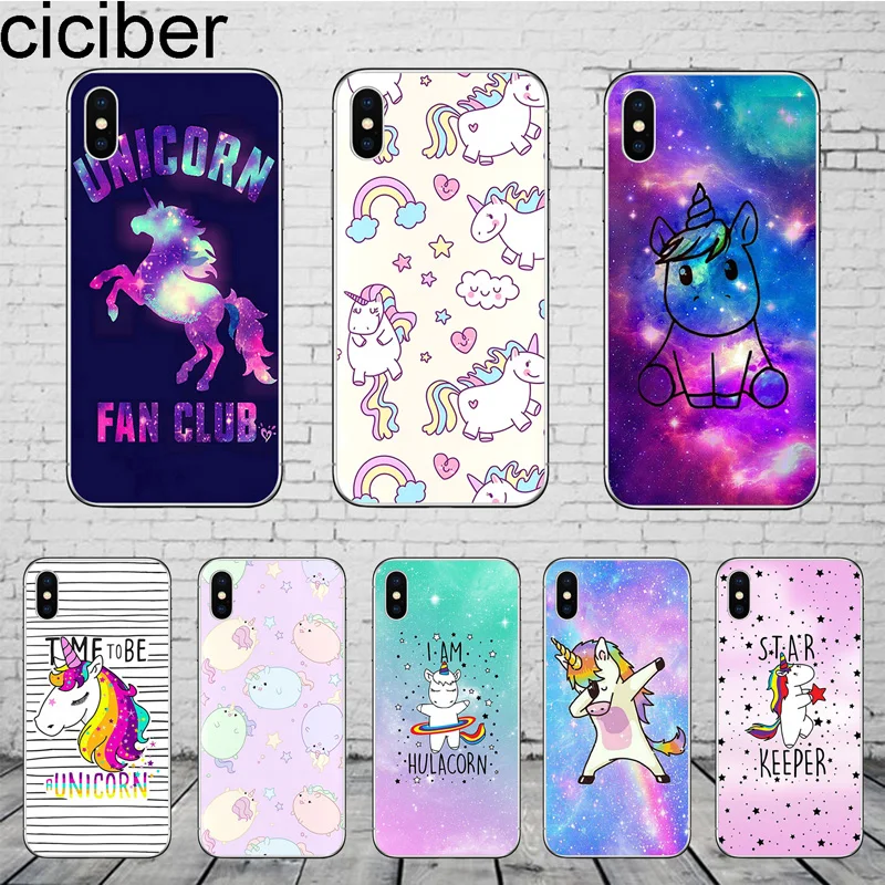 

ciciber Animal Unicorn Phone Cases for iPhone 11 Pro Max Cover For iPhone XR 8 7 6 6S Plus X XS MAX 5S SE Soft TPU Shell Coque