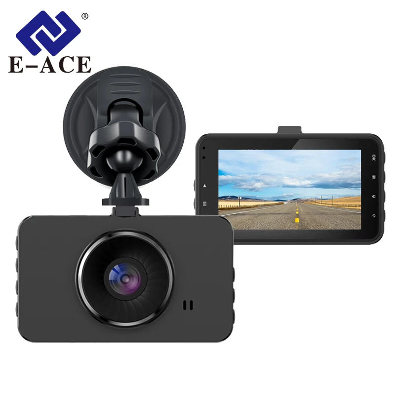 

E-ACE Car Dvr Camera Full HD 1080P Car-detector Mini Camcorder 3.0 Inch Auto Video Registrar DVRs Car Camera Automotive Dash Cam