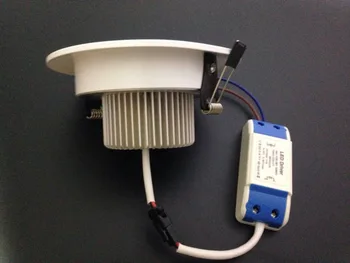 

9W LED Ceiling Light 5730SMD White shell LED Ceiling Lamps Downlight CE&RoHS AC85-265v Warm White Cool white 50pcs/lots