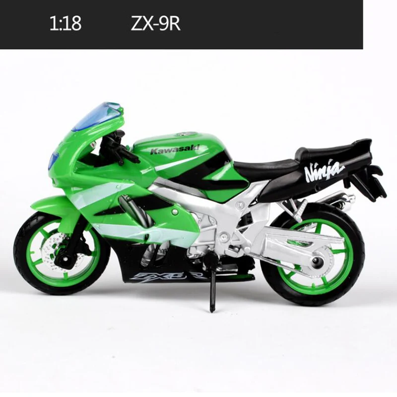 Maisto 1:18 модель мотоцикла игрушка сплав мотоцикл ниндзя ZX 10R KX250F Z1000 вулкан воротник игрушки для взрослых подарок - Цвет: ZX-9R