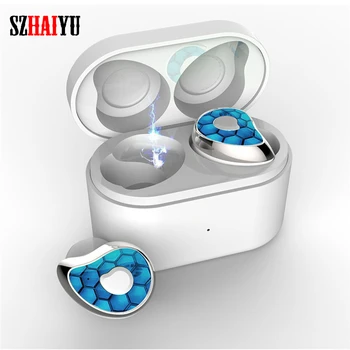 

SZHAIYU TWS Bluetooth Earbud Real Wireless Earphone V5.0 Mini Stereo Earphone for Phone Bass Support IOS Android Headset