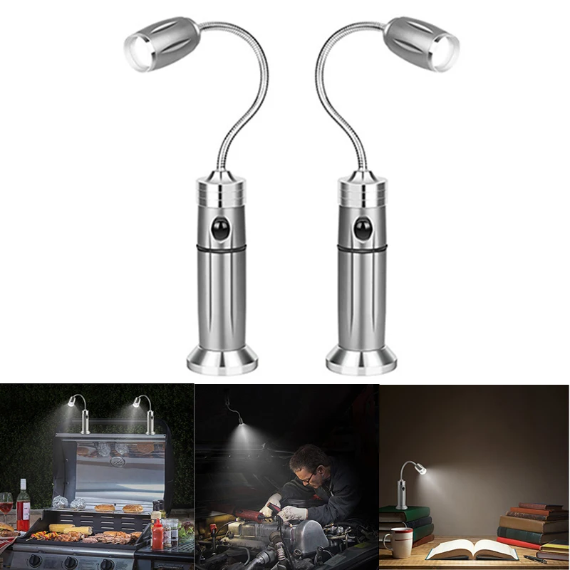 

Flexible Work Light Super Bright Gooseneck Barbecue Lamp LED Magnetic Base Adjustable Desk Lamps Vehicle Lights Flashlight Car