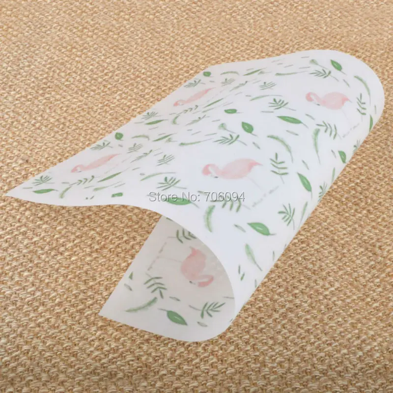 

15x21cm & 21x29cm printed Gift wrapping paper Soap Kraft Packaging Paper Oil wax paper custom paper logo available 200pcs/lot