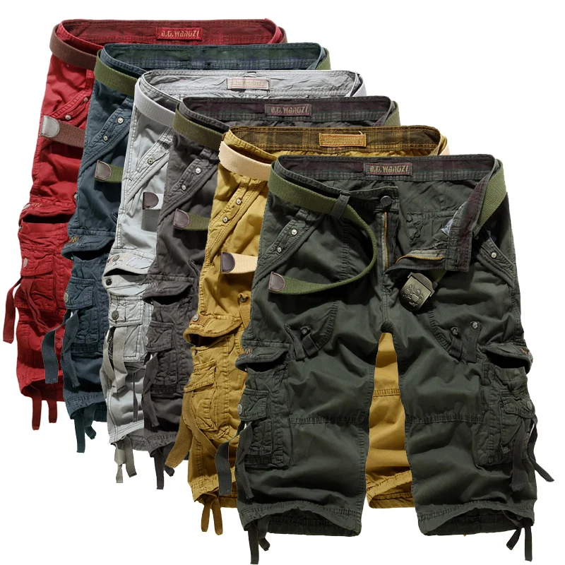 2020 Summer New Cargo Pants Men Cotton Calf-length Male Trousers Tactical Casual Outdoor Mens Pants 2020 Summer New Cargo Pants Men Cotton Calf-length Male Trousers Tactical Casual Outdoor Mens Pants