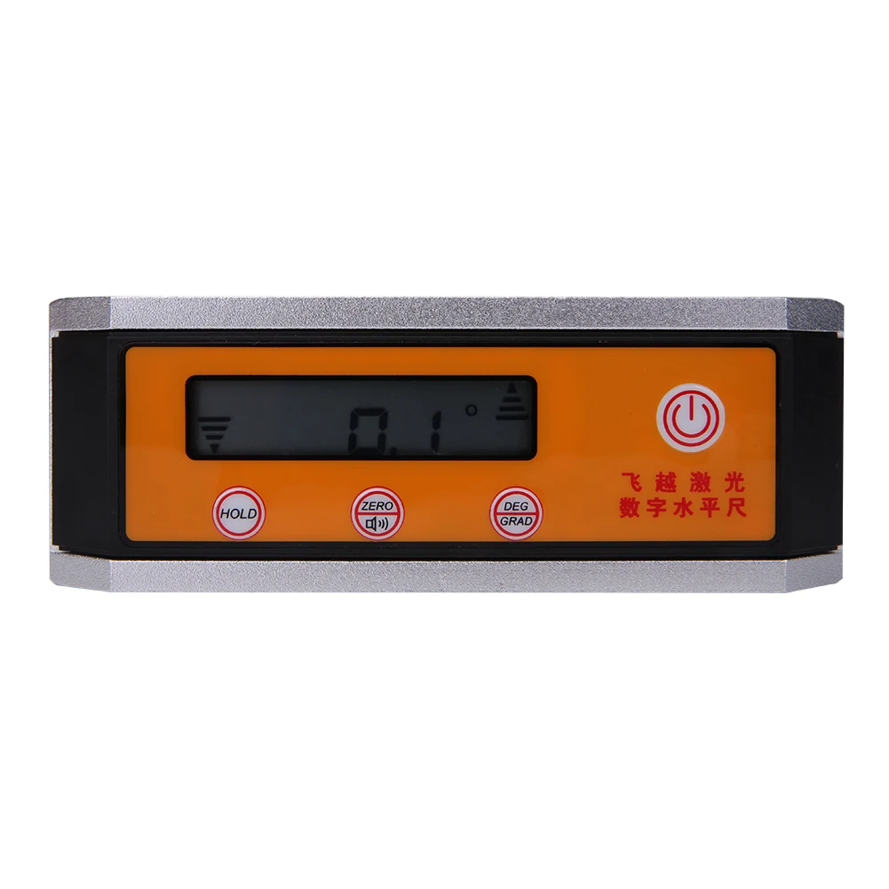  360 Degree Angle Finder Digital Protractor Inclinometer Angle Meter with Magnetic V-Groove Base Gau