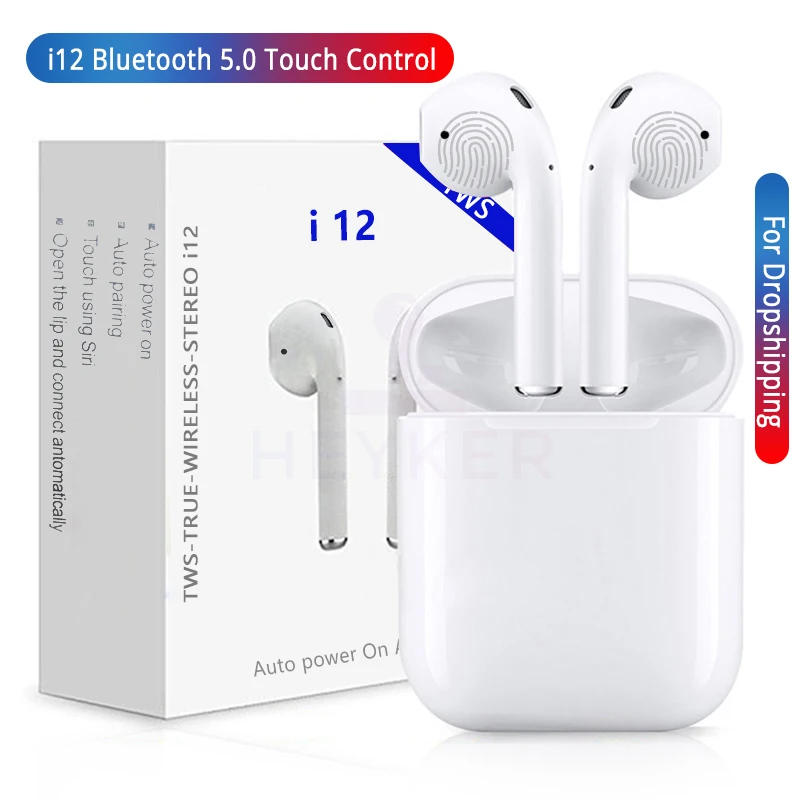 

I12 Tws Touch Control Mini In-ear Wireless Earbuds Bluetooth 5.0 Earphones Headset Pk I10 I11 Headphones Audifonos Para Celular