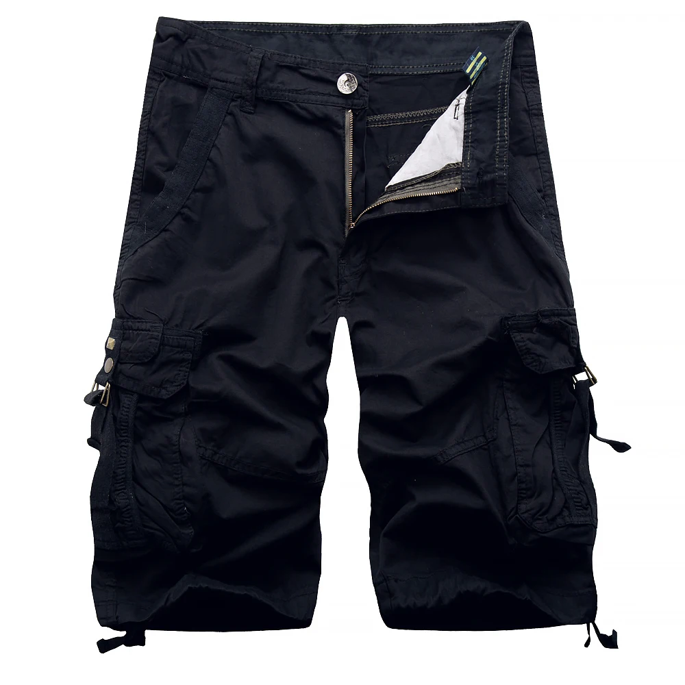 Летние грузовые шорты мужские камуфляжные шорты хлопок, большой размер Молодежные мужские комбинезоны шорты брюки мужские повседневные шорты