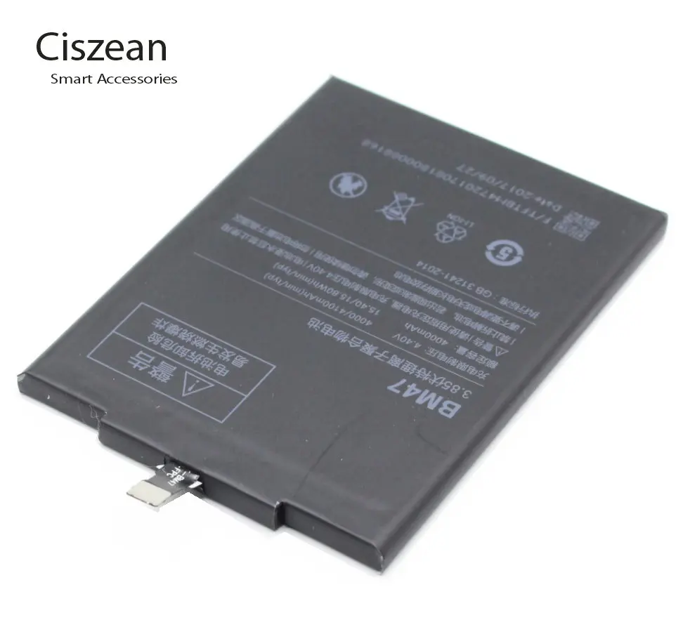 Ciszean 10Pcs 4000mAh 15.4Wh BM47 / BM 47 Phone Replacement Li Polymer ...