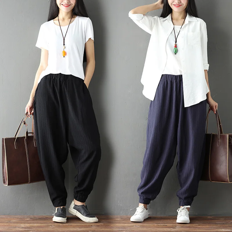 Women Yoga Pant Spring Autumn Cotton Linen Wide Leg Female Trouser Sweatpants Running Jogger Casual Fitness gym Pants Sportswear Women Yoga Pant Spring Autumn Cotton Linen Wide Leg Female Trouser Sweatpants Running Jogger Casual Fitness gym Pants Sportswear