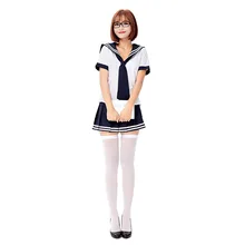 COLDKER Женская японская школьная форма косплей школьницы белые топы с юбкой костюм галстук летняя одежда для женщин