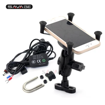 

Phone Navigation Bracket With USB Charge Port For KTM 950 990 1050 1190 1290 Adventure SUPER DUK SMT Supermoto Frame Accessories