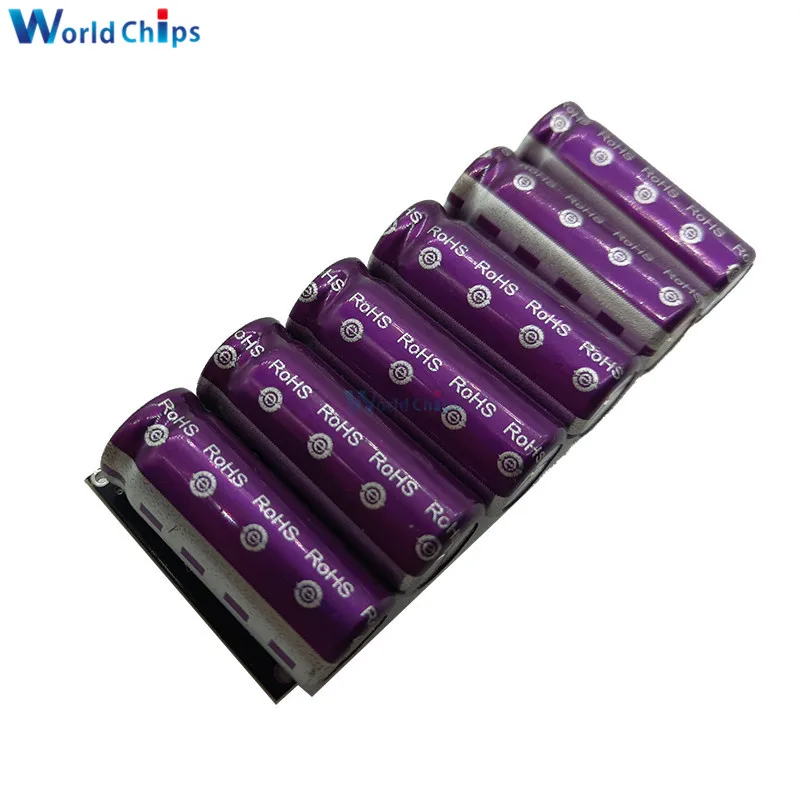 

18V 1.6F Super Capacitance Farad Capacitor Module 3V 10F 6pcs Backup Power Super Capacitors Ultracapacitor With Protection Board