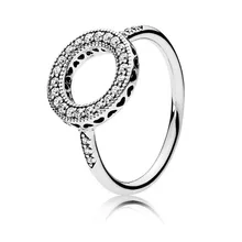 Trendy 100% Real 925 Sterling Silver Ring Fashion Hearts Of Halo Ring Women Engagement Wedding Ring Fine Pans Jewelry Gift Trendy 100% Real 925 Sterling Silver Ring Fashion Hearts Of Halo Ring Women Engagement Wedding Ring Fine Pans Jewelry Gift