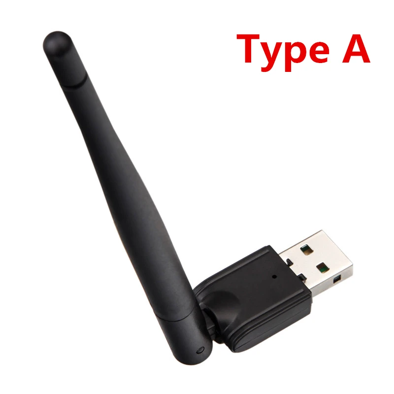 KEBIDU Mini USB Wifi адаптер 150 Мбит/с 2 дБ WiFi ключ MT-7601 wi-fi приемник беспроводная сетевая карта 802.11b/n/g антенна wi-fi - Цвет: Type A