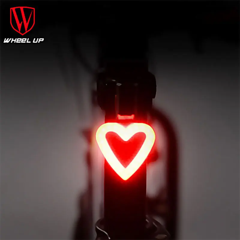 

Wheel Up Waterproof Bicycle LED Rear Light Bicycle Safety Warning Light Mountain Bike USB Charging Taillight Bicycle Taillight