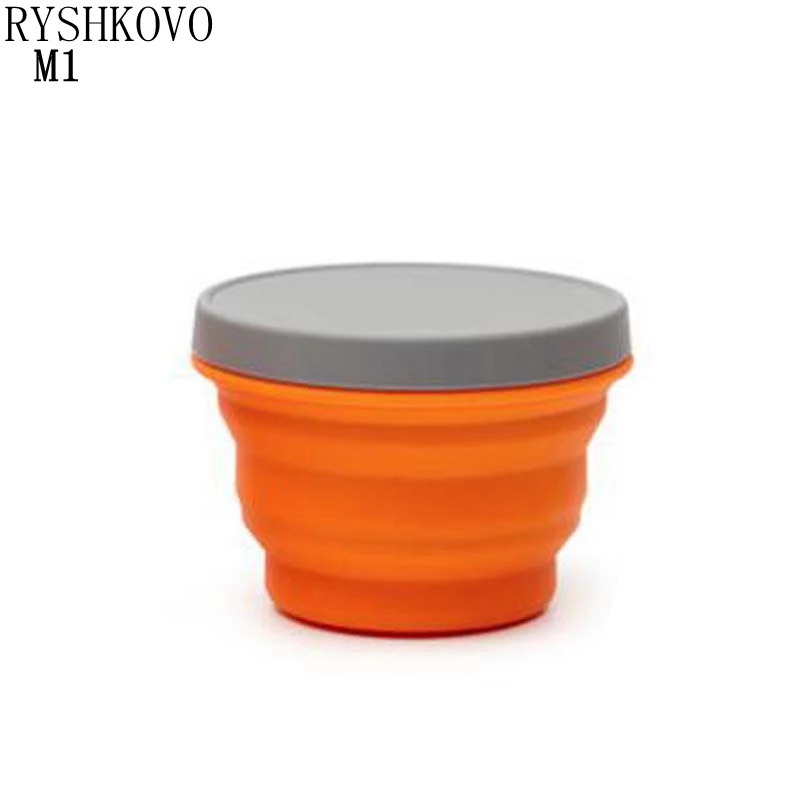 RYSHKOVO Space Saving Feeding Silicone bowl Collapsible Bowl with Flip