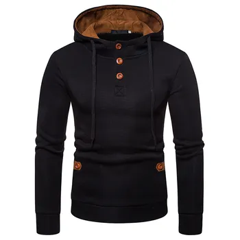 

2019 Autumn spring Fashion Men's Clothing Man Casual Hoodies With Pockets Sportswear Hoody Men Fall Hip Hop Sweatshirts