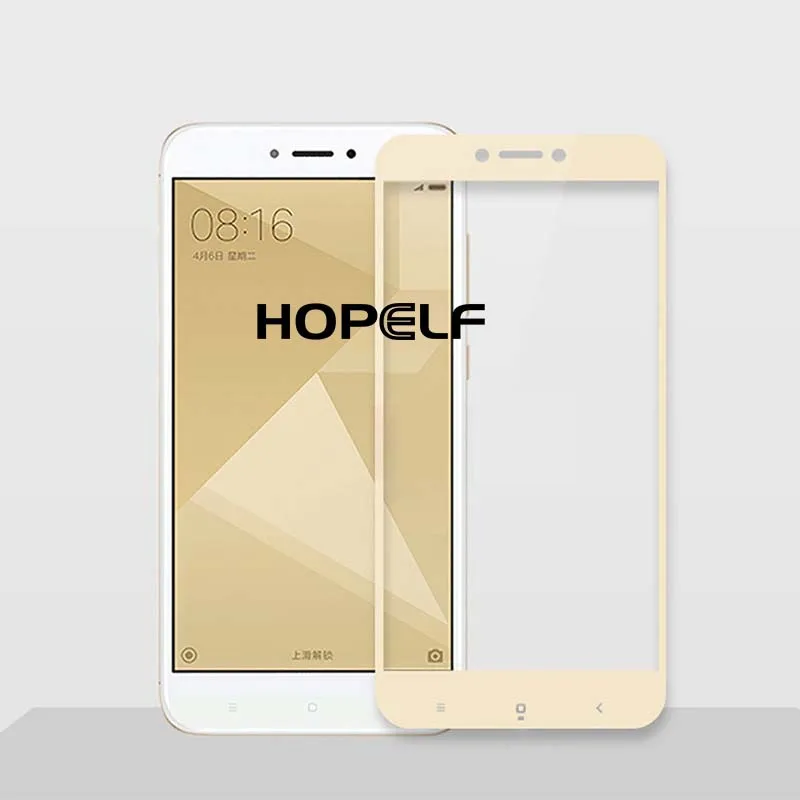 

HOPELF Full Cover Tempered Glass for Xiaomi Redmi 4X Screen Protector 9H 2.5D Protective Glass for Xiaomi Redmi 4X Glass