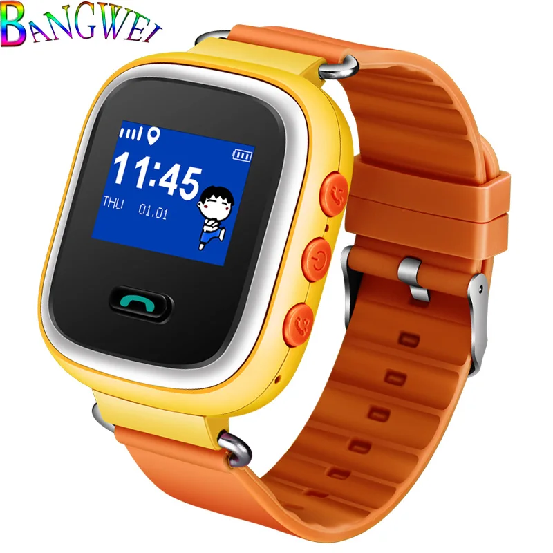 

2018BANGWEI new fashion children's smart watch LBS history tracking positioning SOS help mobile phone safety distance setting