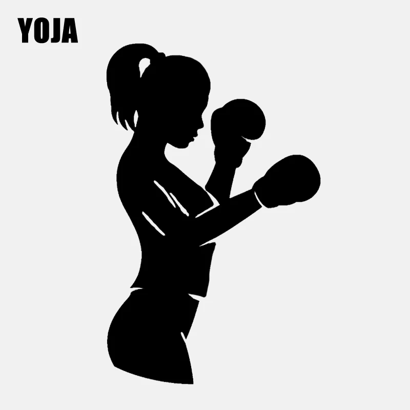 

YOJA 52.9CM*33.2CM Fashion Boxing Kick Wall Sticker Decor PVC Kitchen And Gym W2-285