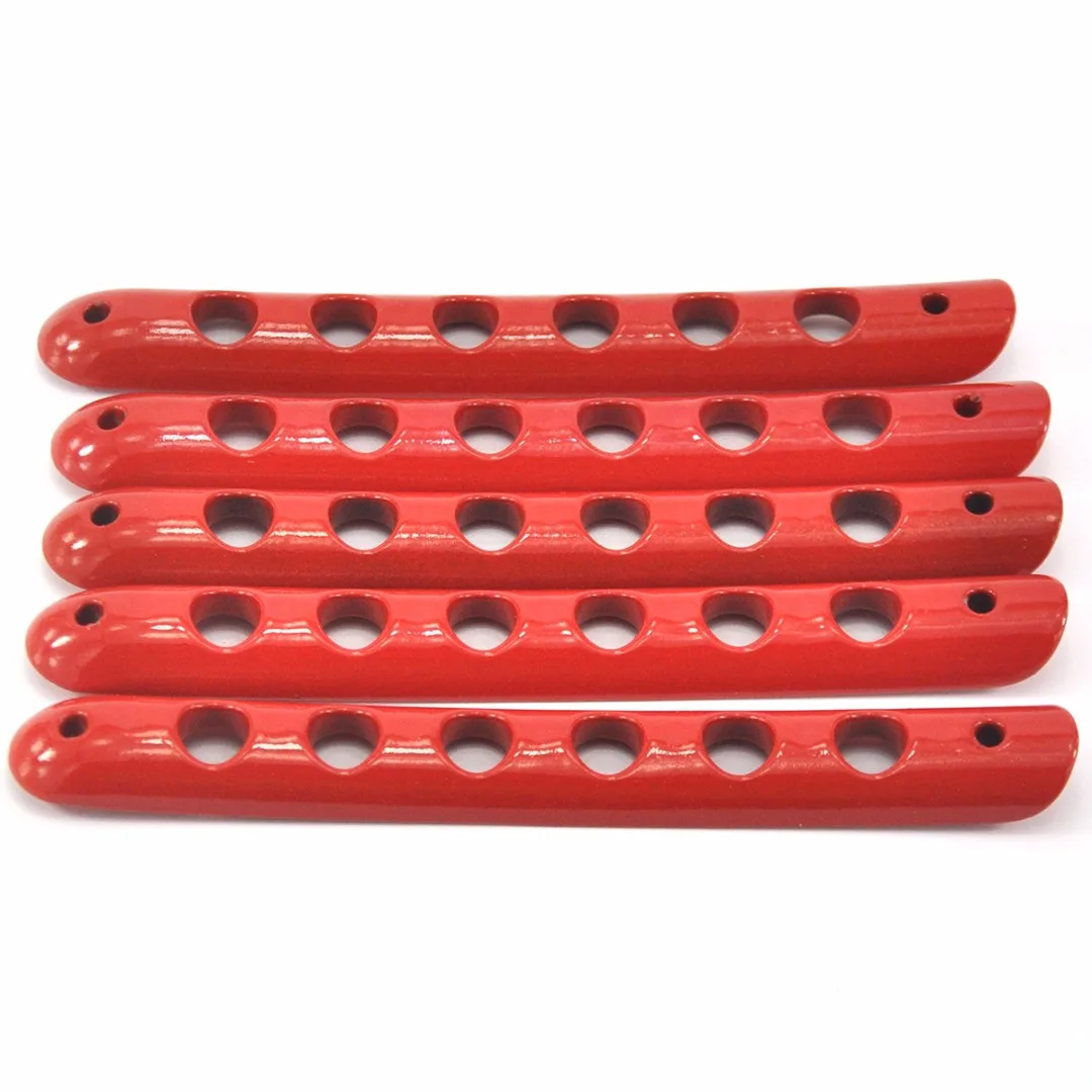 4PCS/lots Aluminum 4 Door+Tailgate Handle Cover for JEEP Wrangler JK 2007-2015 Red