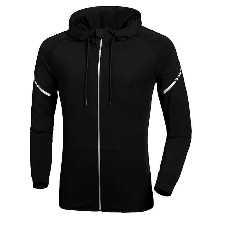 Для мужчин S Gym пальто Куртки Вязание эластичность Ткань Фитнес Костюмы узкие Для мужчин спортивные Толстовки человек Бег Куртки