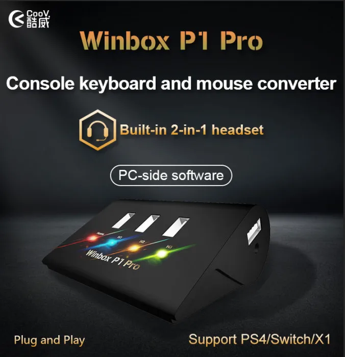 

COOV Winbox P1 Pro PS4 keyboard and mouse converter /XBOX/SWITCH fiver 2 gamepad