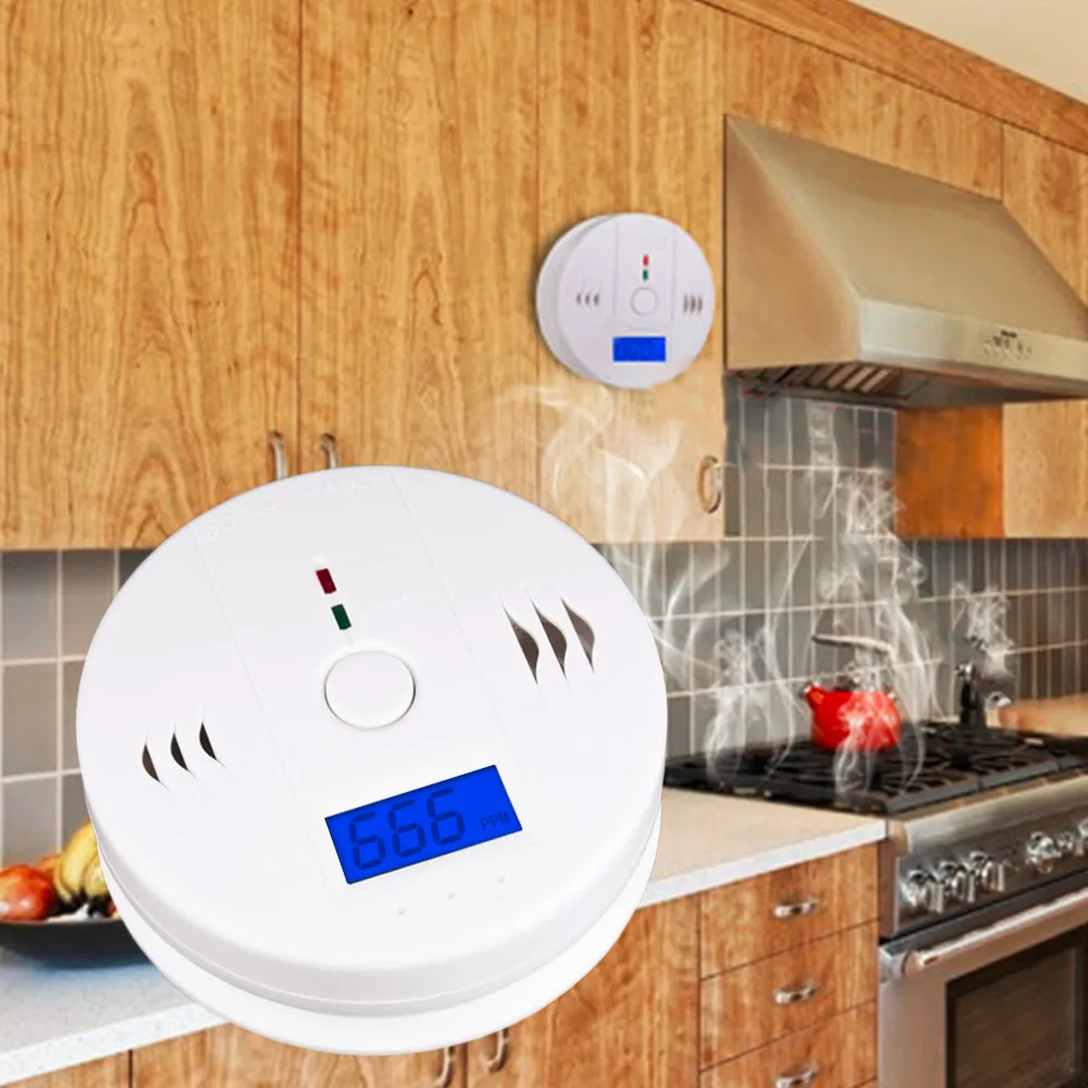 

Security 85dB Warning High Sensitive LCD Photoelectric Independent CO Gas Sensor Carbon Monoxide Poisoning Alarm Detector